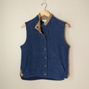 Toad & Co Sheridan Wool Blend Sherpa Vest Medium